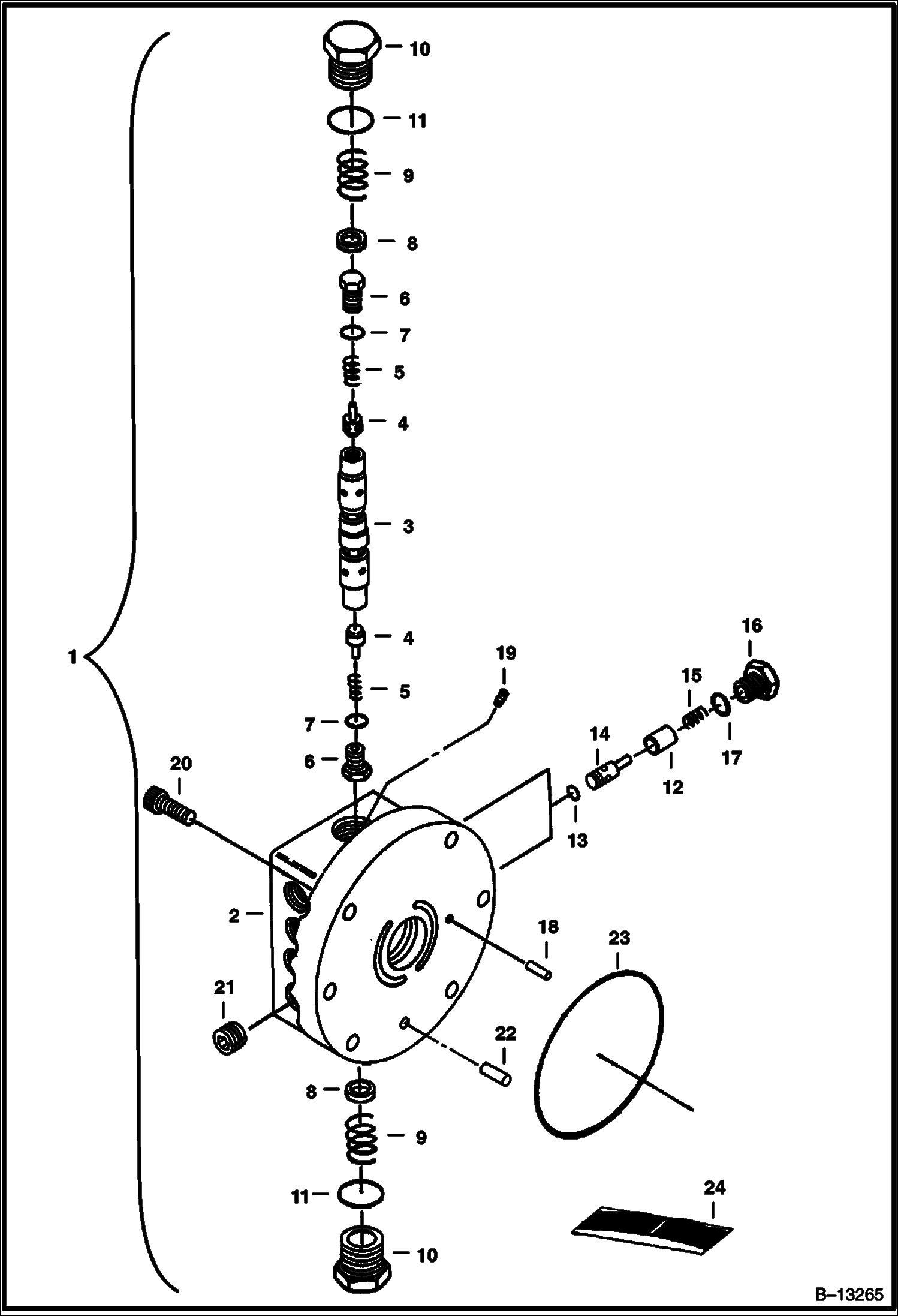 Схема ХОДОВОЙ ГИДРОМОТОР (СЕРИЙНЫЙ НОМЕР 508911001 - 508911072)