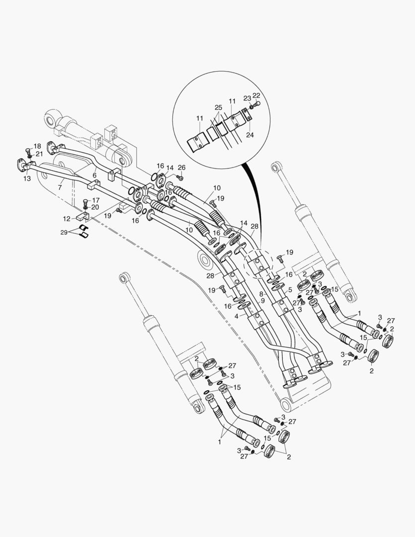 ГИДРОСИСТЕМА СТРЕЛЫ-7.1 м