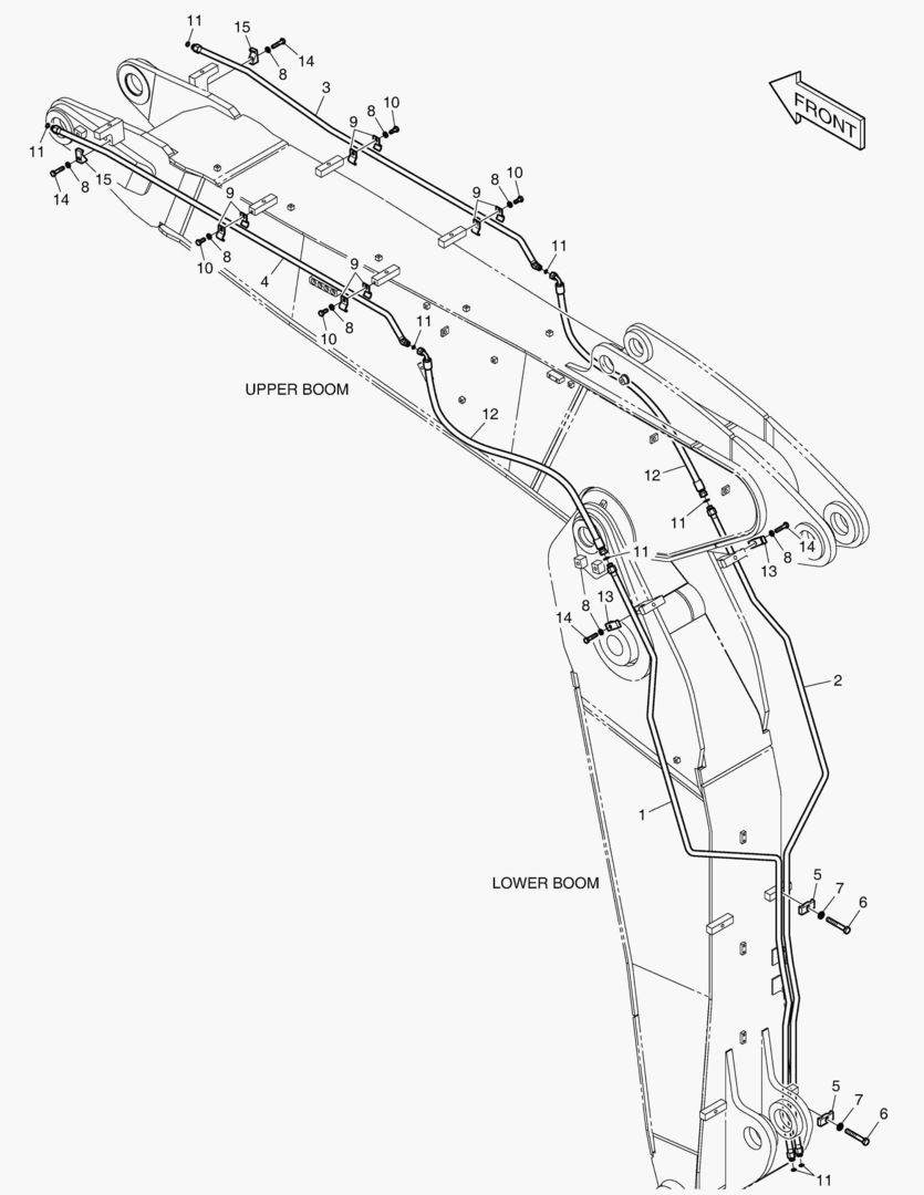 ТРУБОПРОВОД СТРЕЛЫ С ИЗМЕНЯЕМОЙ ГЕОМЕТРИЕЙ - ВРАЩАЮЩИЙСЯ