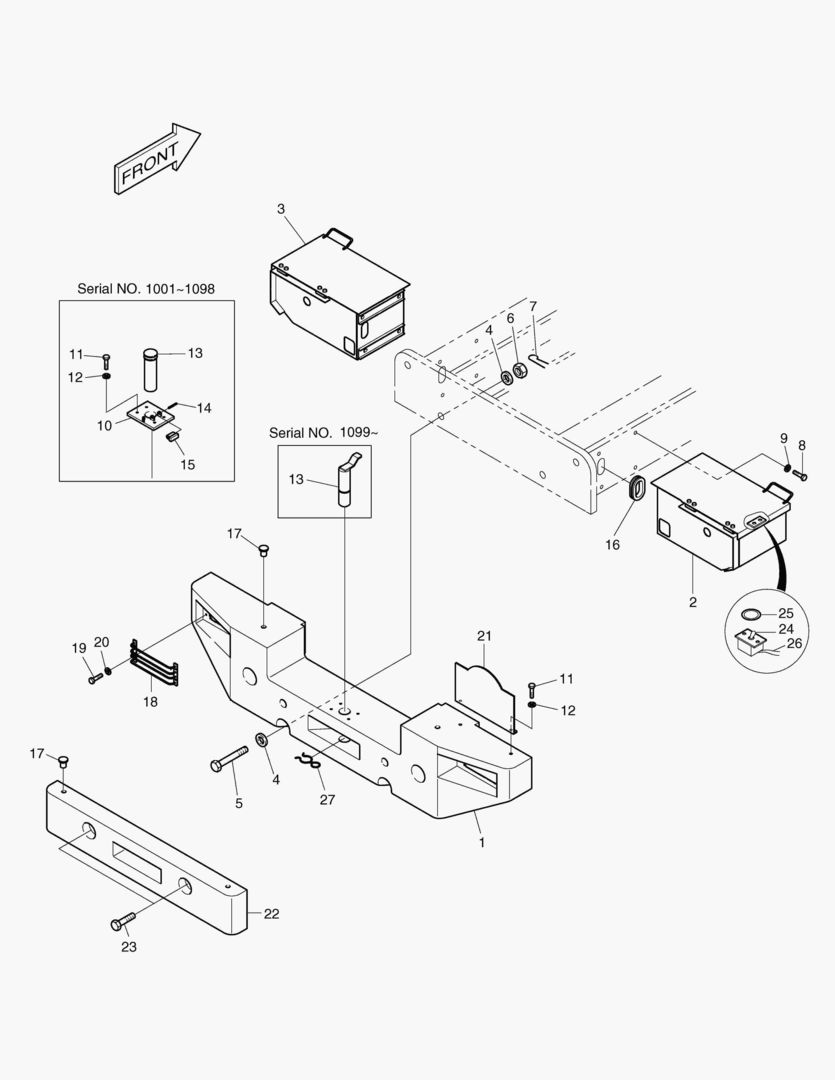 1415 COUNTER WEIGHT & BATTERY BOX-OPT.
