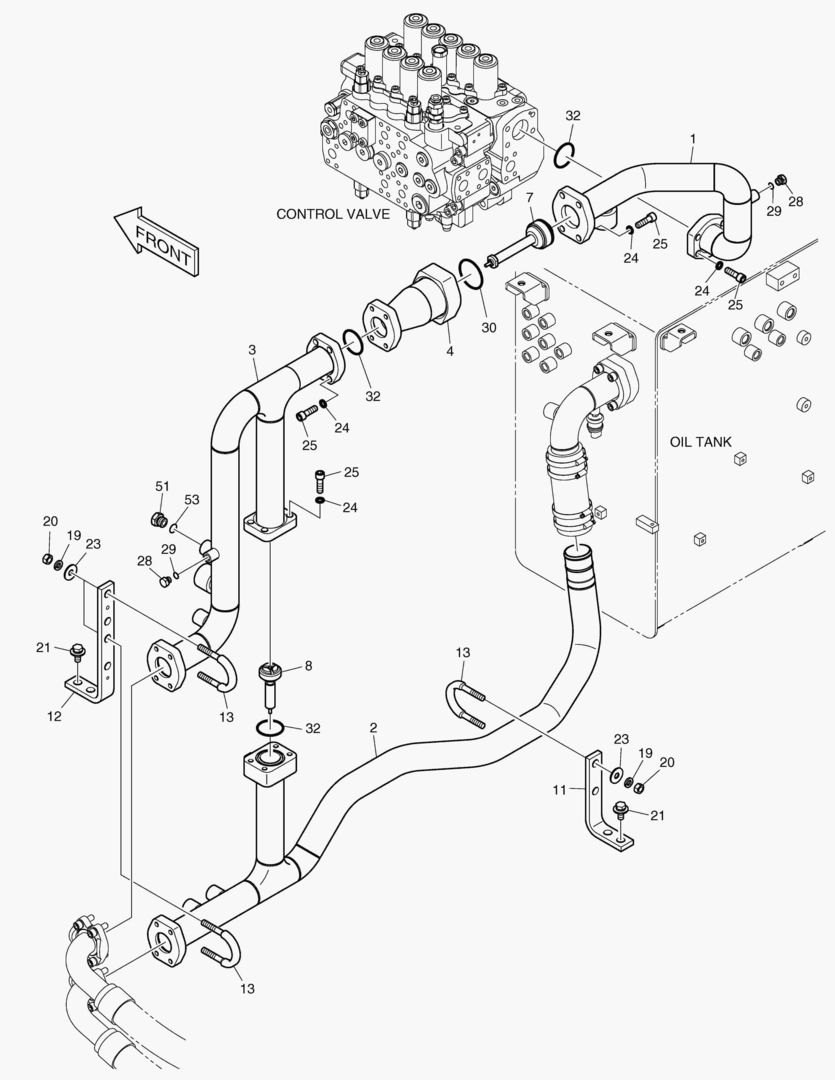 ТУБОПРОВОД МАСЛЯНОГО РАДИАТОРА(2)
