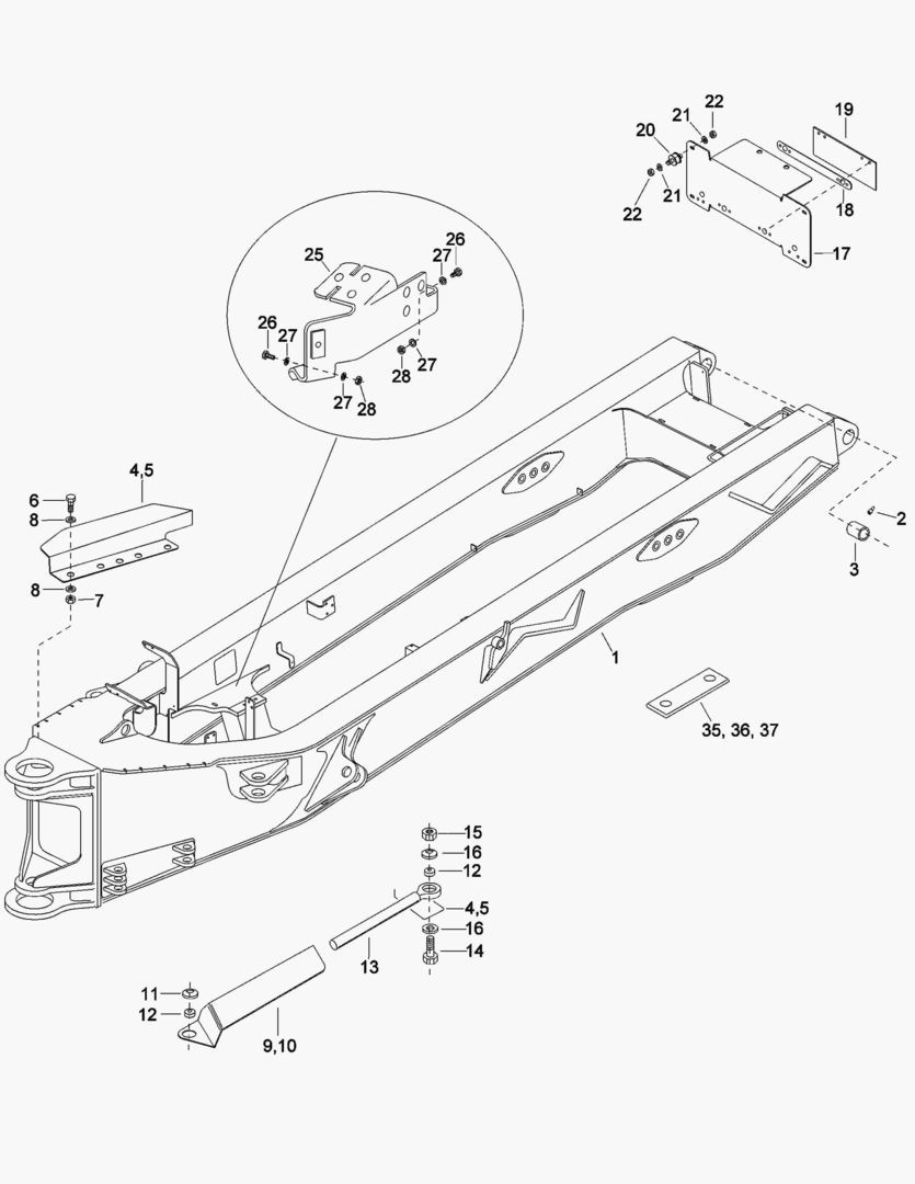 G080-1 REAR FRAME