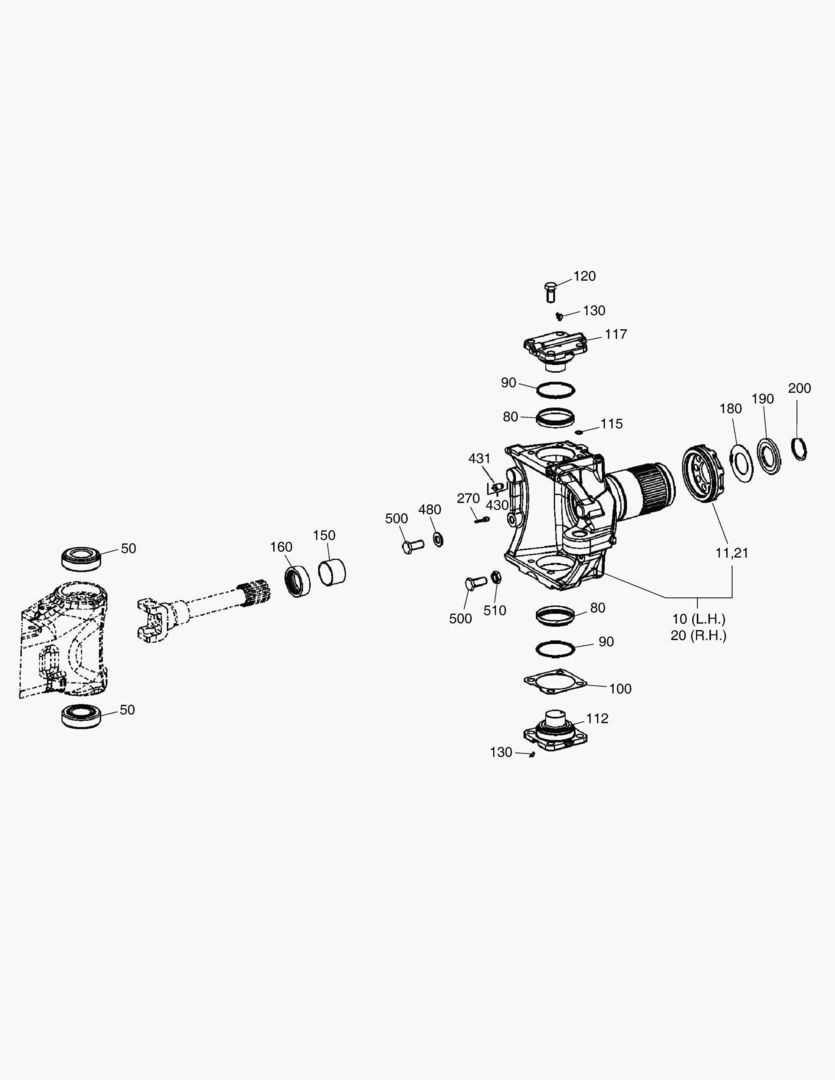 Спецтехника 4620 JOINT HOUSING - FRONT AXLE [5001~5093] - главное фото