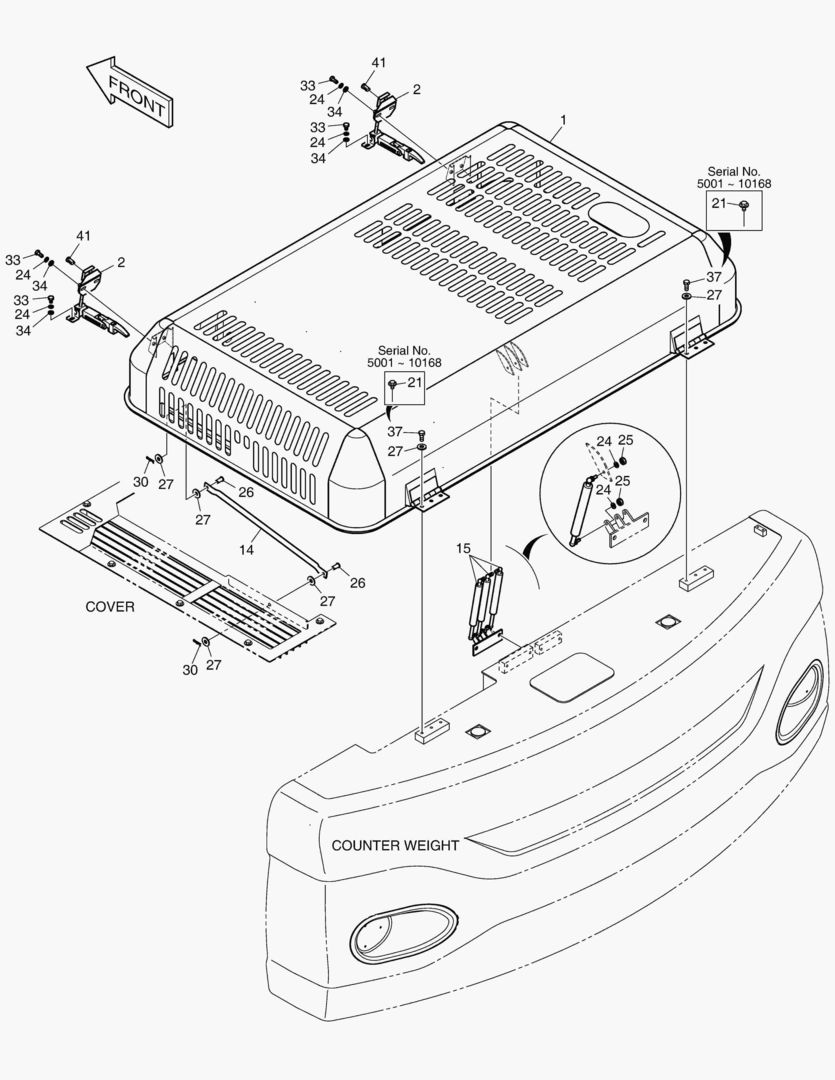 КРЫШКА ДВИГАТЕЛЯ