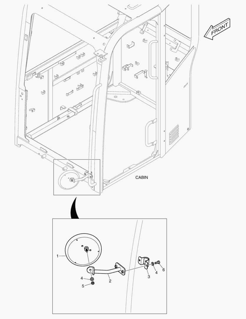 1365 MIRROR - ADDITIONAL(CABIN) [1462~]