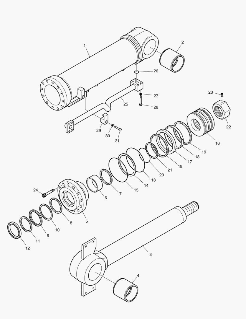Схема ЦИЛИНДР КОВША