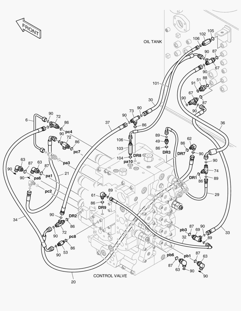 ТРУБОПРОВОД СЕРВОУПРАВЛЕНИЯ(5)