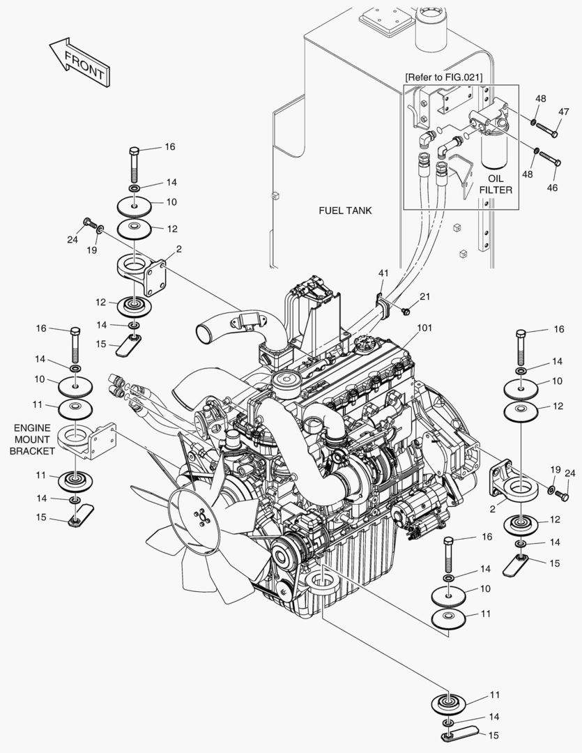 МОНТАЖ ДВИГАТЕЛЯ