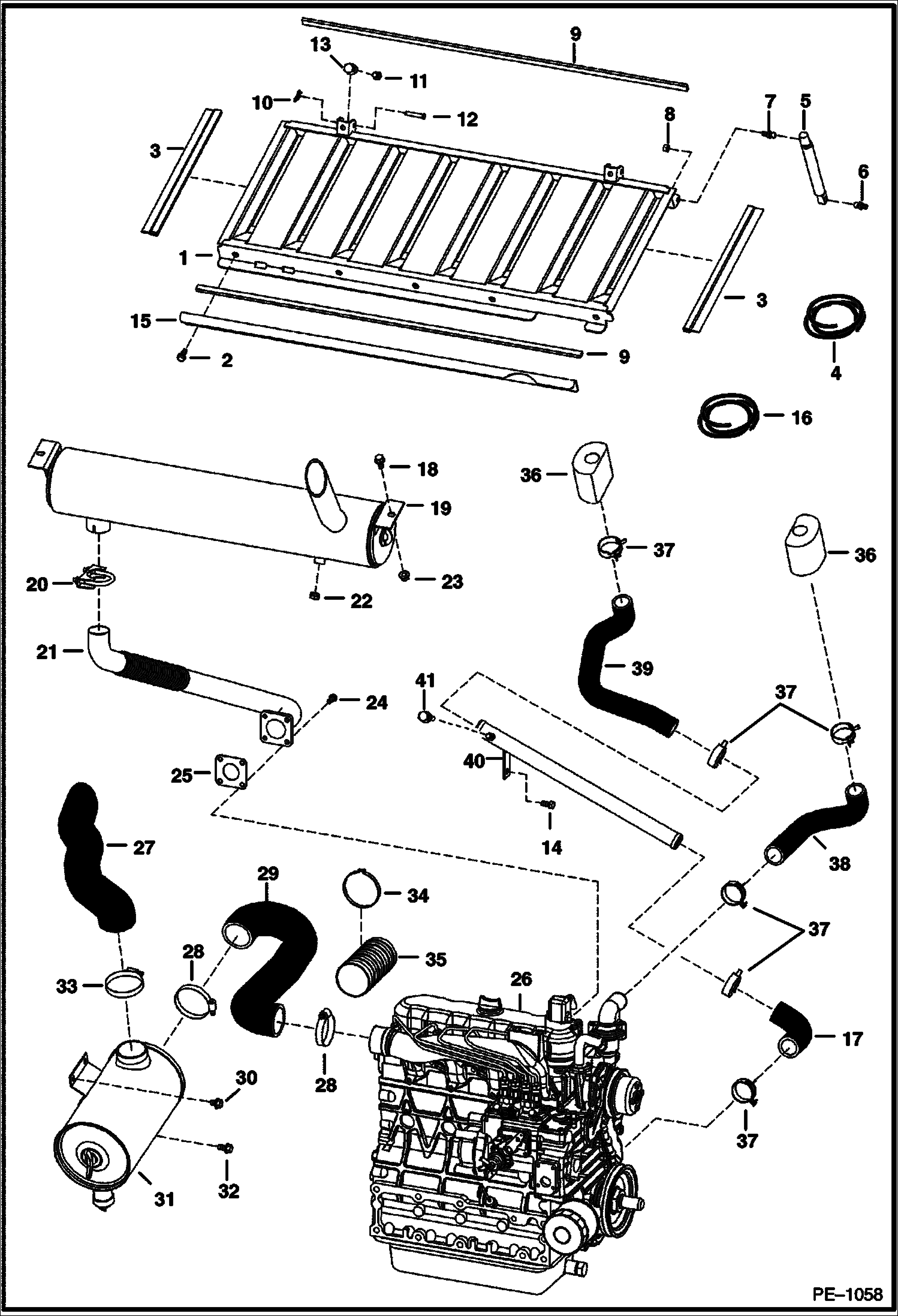 ДВИГАТЕЛЬ И КРЕПЕЖНЫЕ ДЕТАЛИ СЕРИЙНЫЙ НОМЕР 5238 11001 И ВЫШЕ, 5239 11001 И ВЫШЕ
