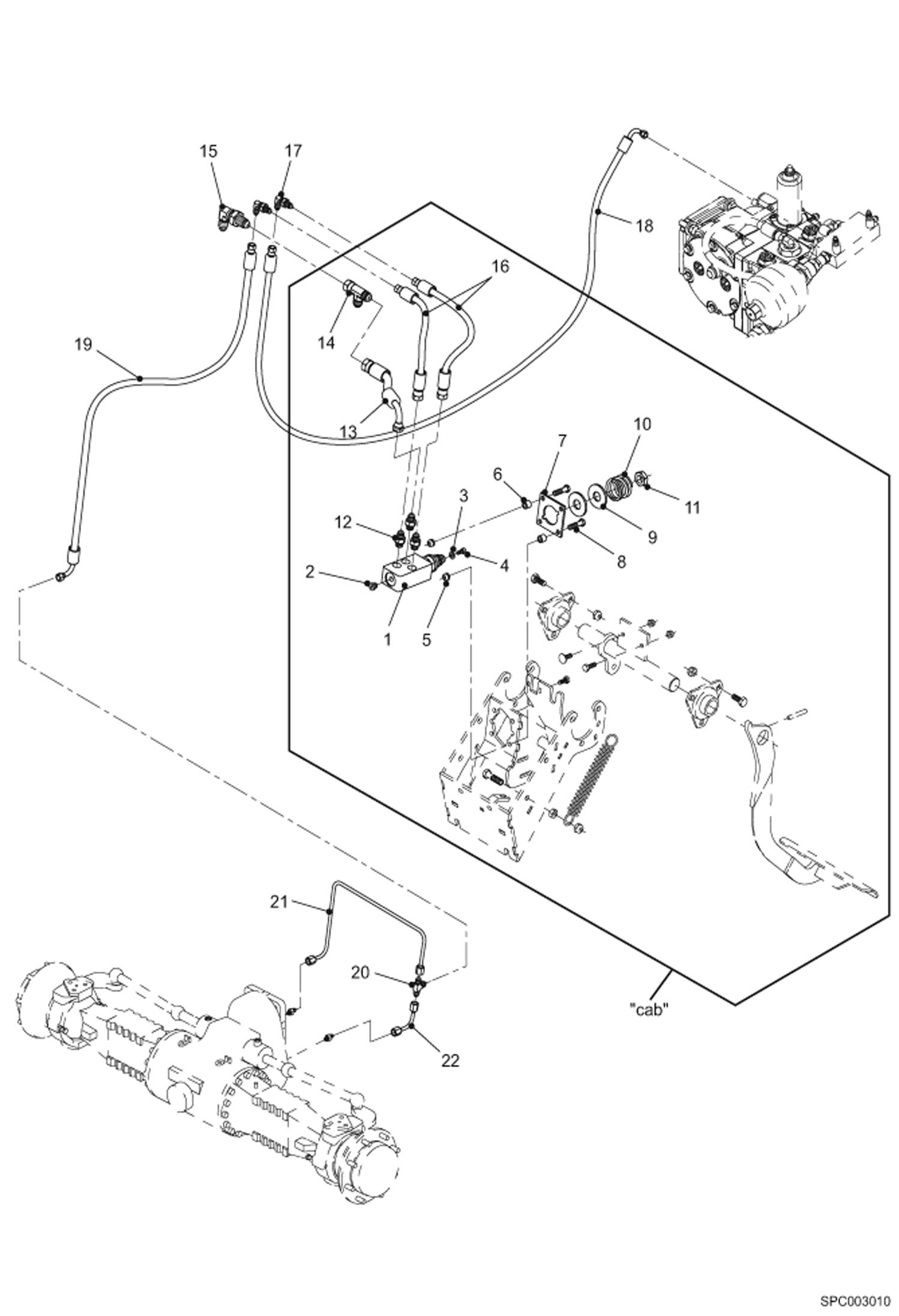 ГИДРАВЛИЧЕСКАЯ СИСТЕМА РАБОЧЕГО ТОРМОЗА
