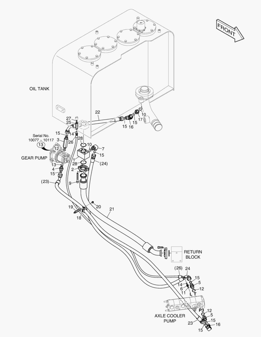5525 OIL COOLER PIPING - AXLE(2)