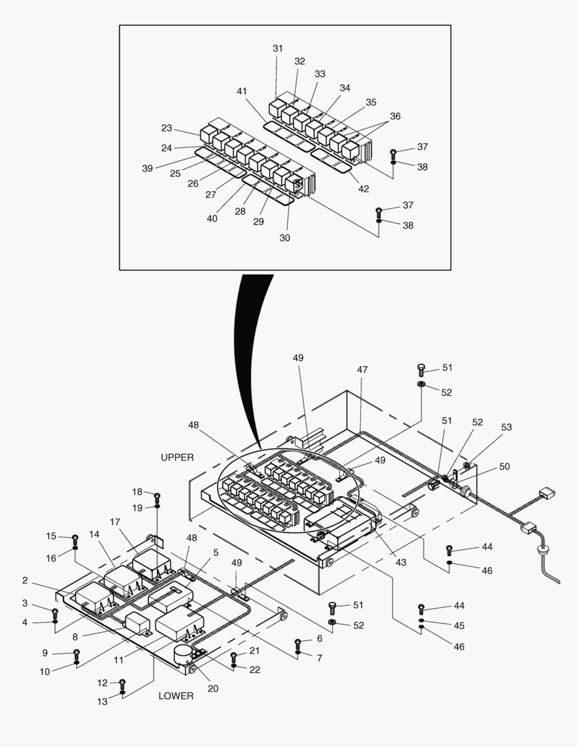 1450 ELECTRIC BOX ASS`Y(2)-PARTS [1001~1010]