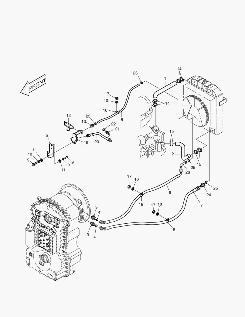 ТРУБОПРОВОД ОХЛАДИТЕЛЯ