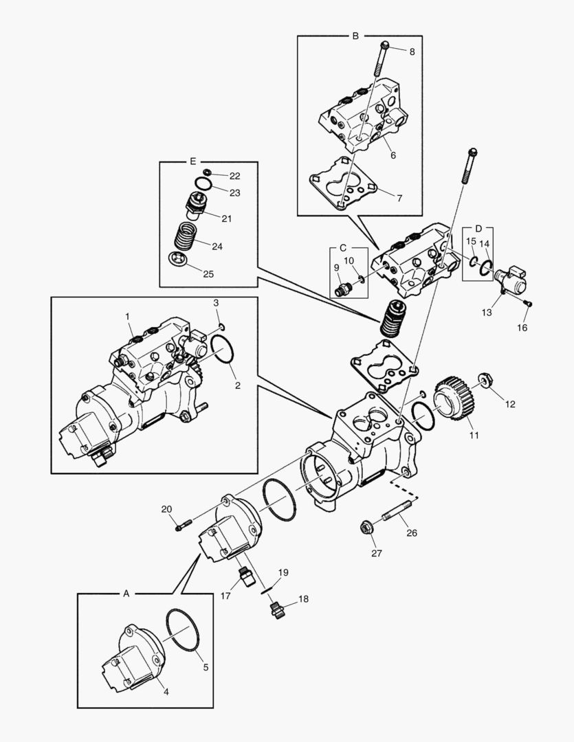 044 FEED PUMP, HIGH PRESSURE PUMP
