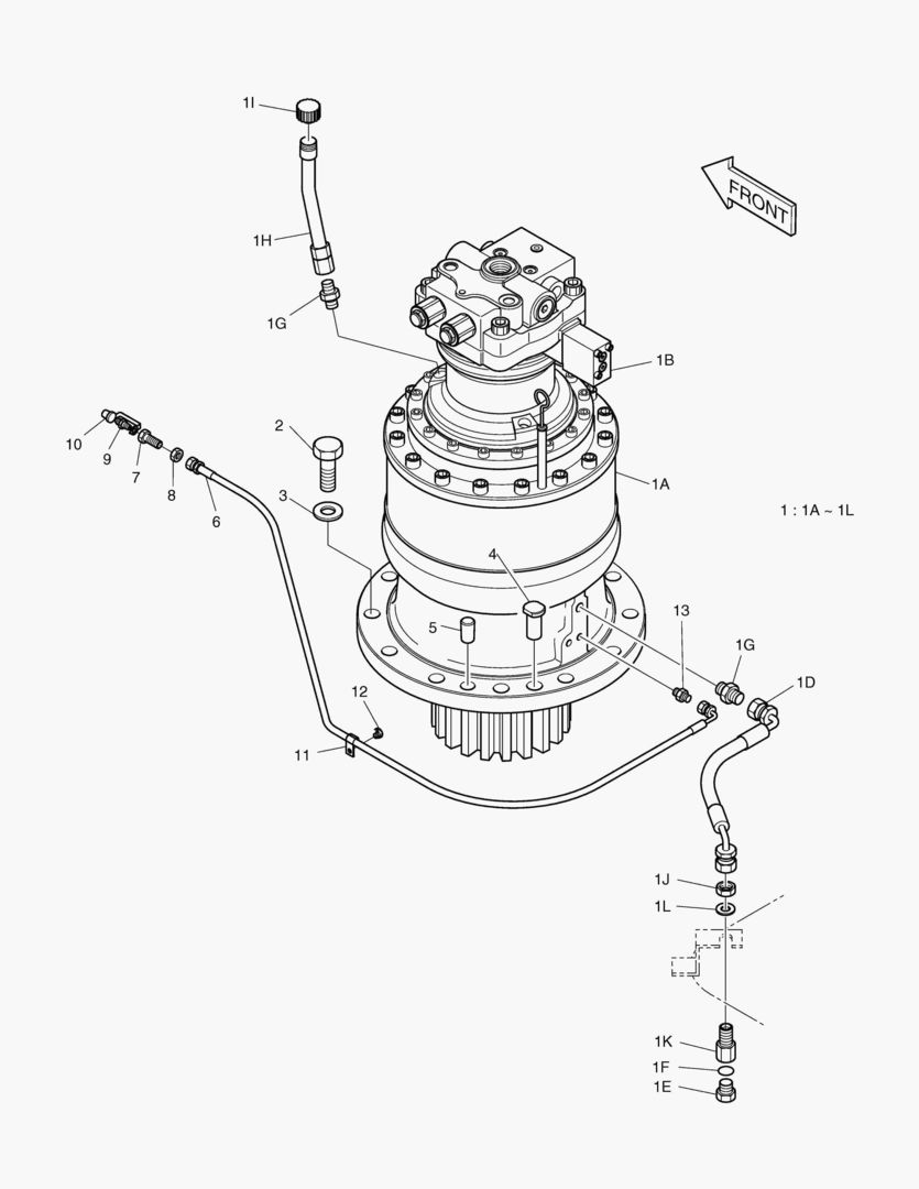 1201 SWING DEVICE ASS`Y [3555~]