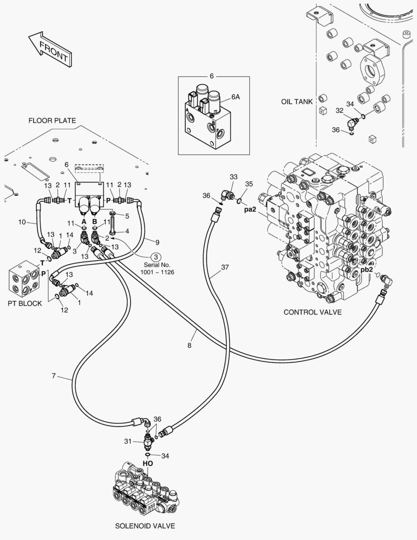 ТРУБОПРОВОД СЕРВОУПРАВЛЕНИЯ - 2 ПУТИ