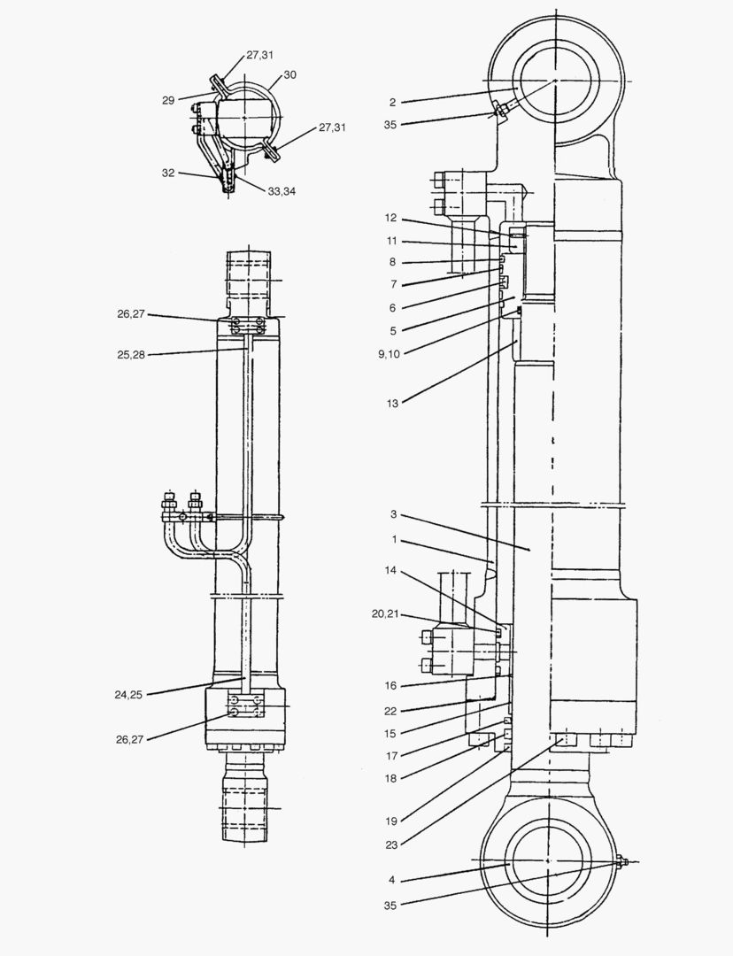 ЦИЛИНДР СТРЕЛЫ-ЛЕВОСТРОННИЙ