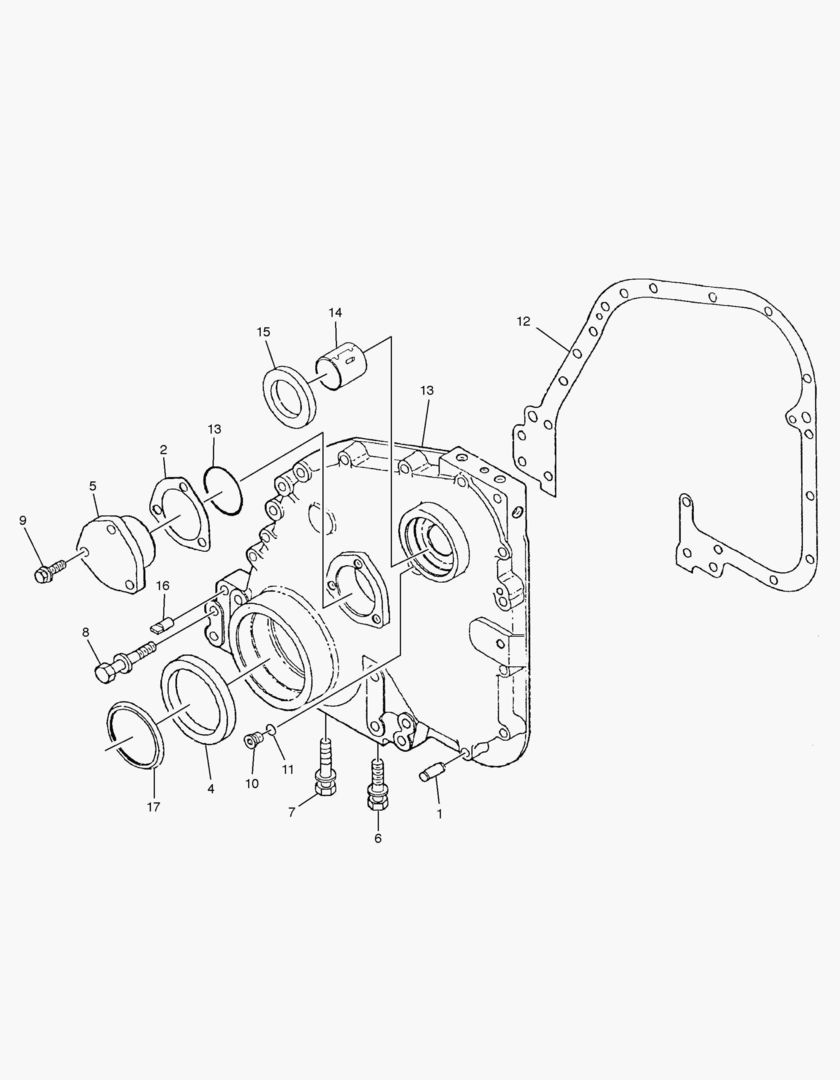 ПЕРЕДНЯЯ КРЫШКА КОРОБКИ ПЕРЕДАЧ