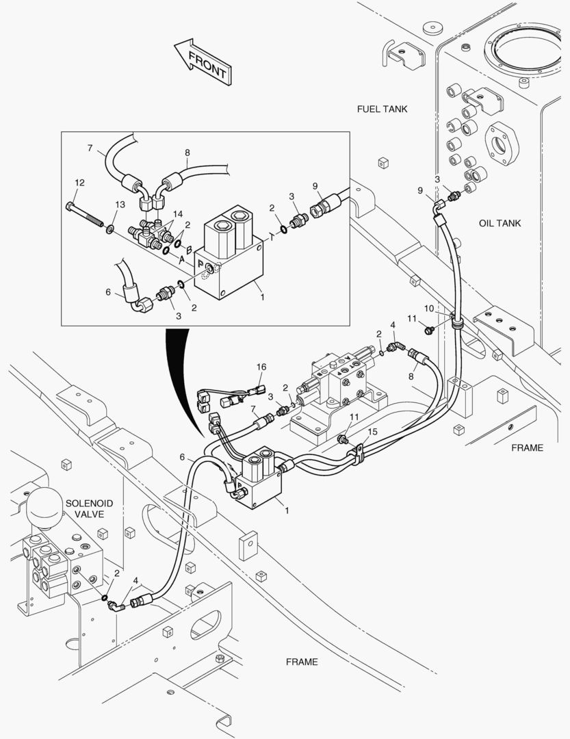 ТРУБОПРОВОД СЕРВОУПРАВЛЕНИЯ(1) - ВРАЩАЮЩИЙСЯ