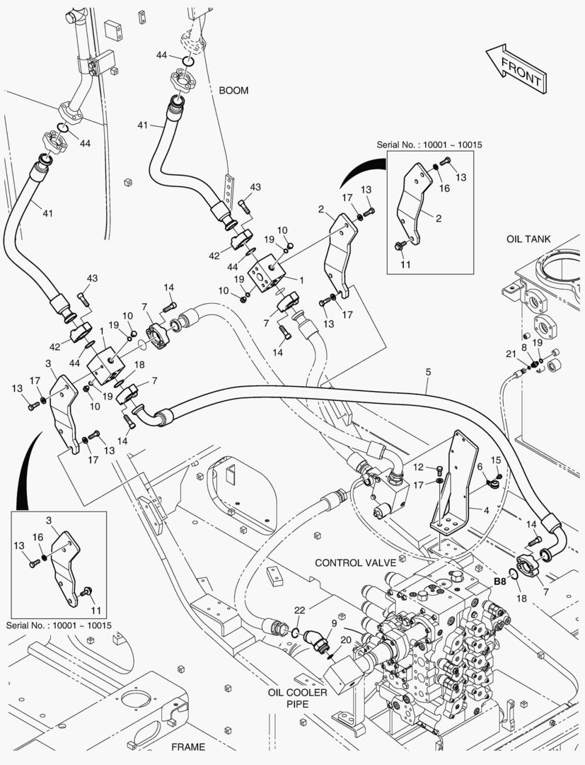 6160 MAIN PIPING - ONE & TWO WAY