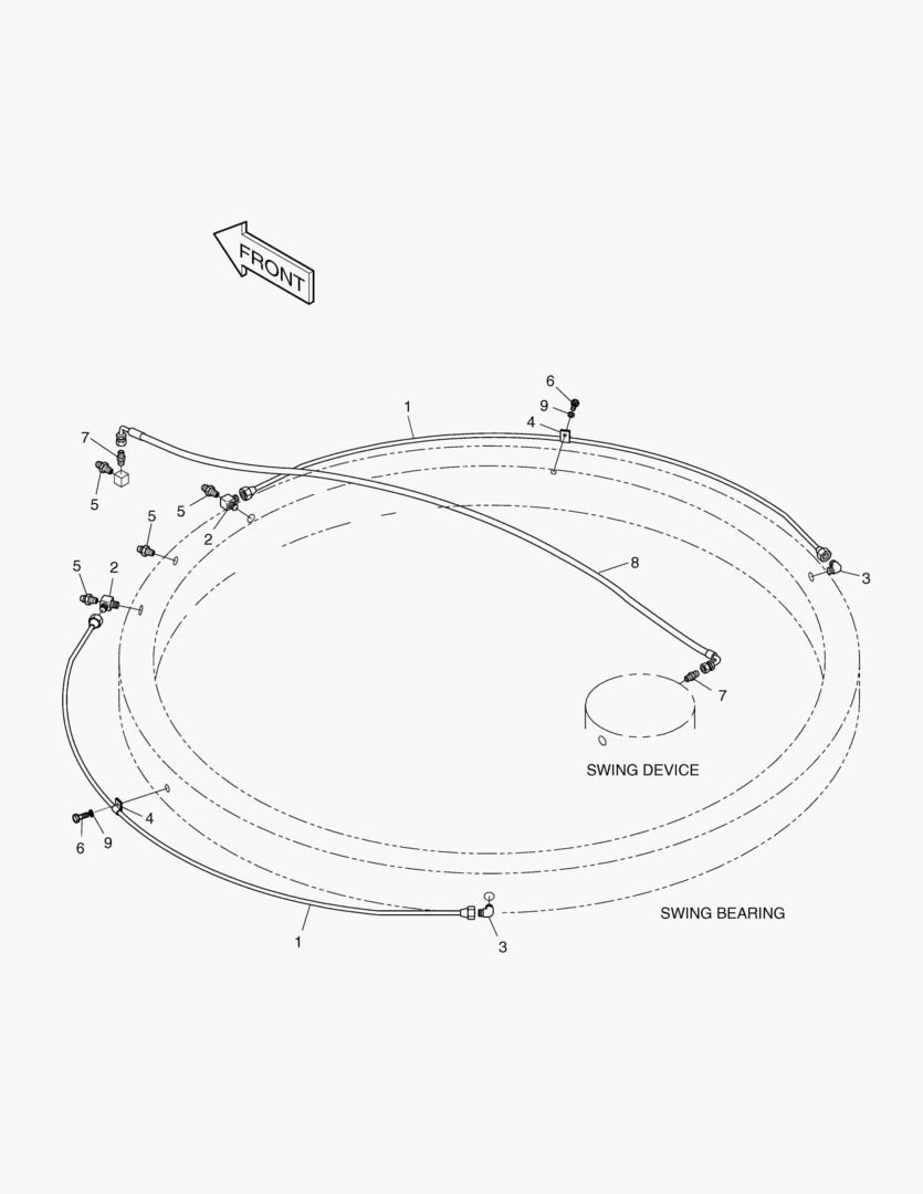 Схема ТРУБОПРОВОД СМАЗОЧНОЙ СИСТЕМЫ