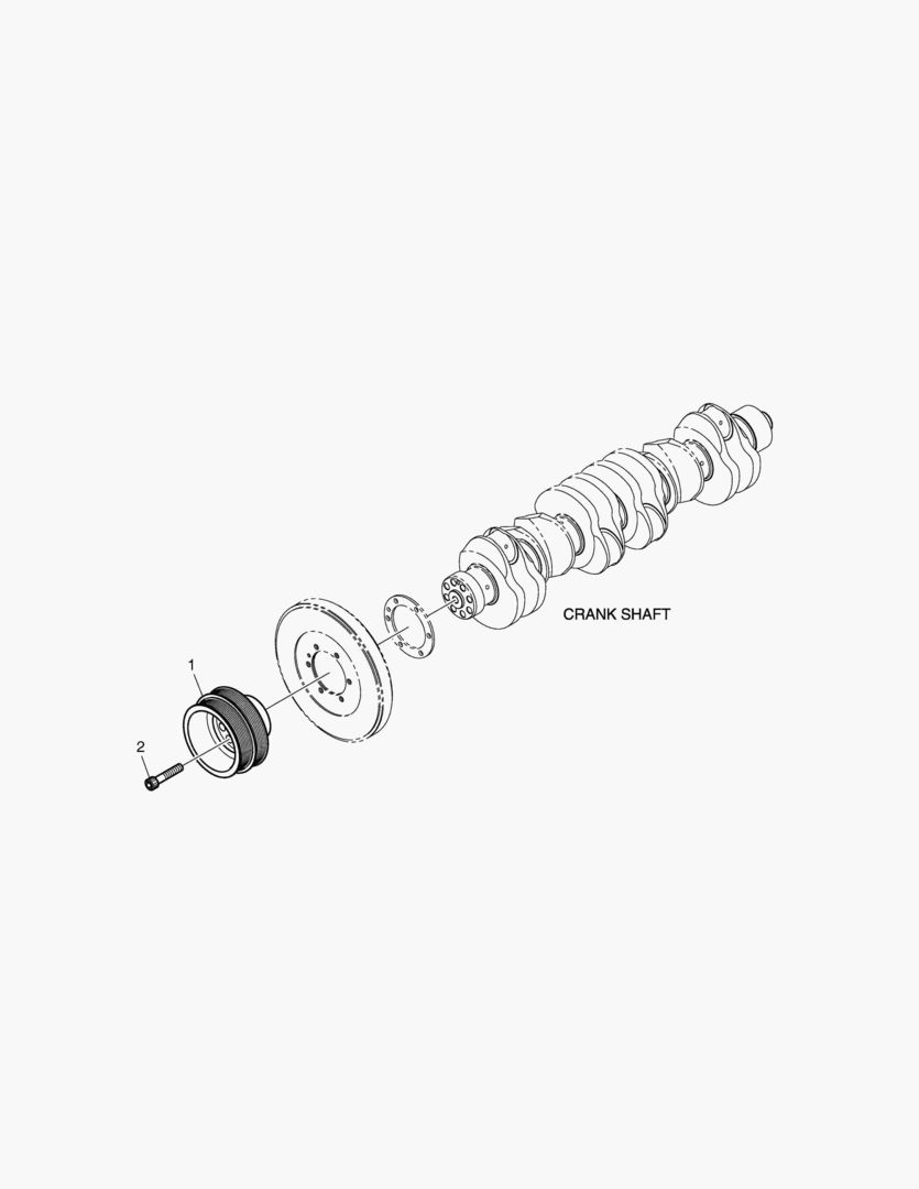 ШКИВ ВАЛ КРИВОШИПА