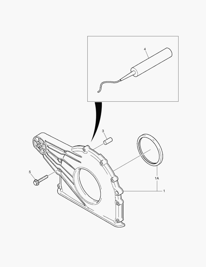 Схема КРЫШКА РАСПРЕДЕЛИТЕЛЬНЫХ ШЕСТЕРЕН