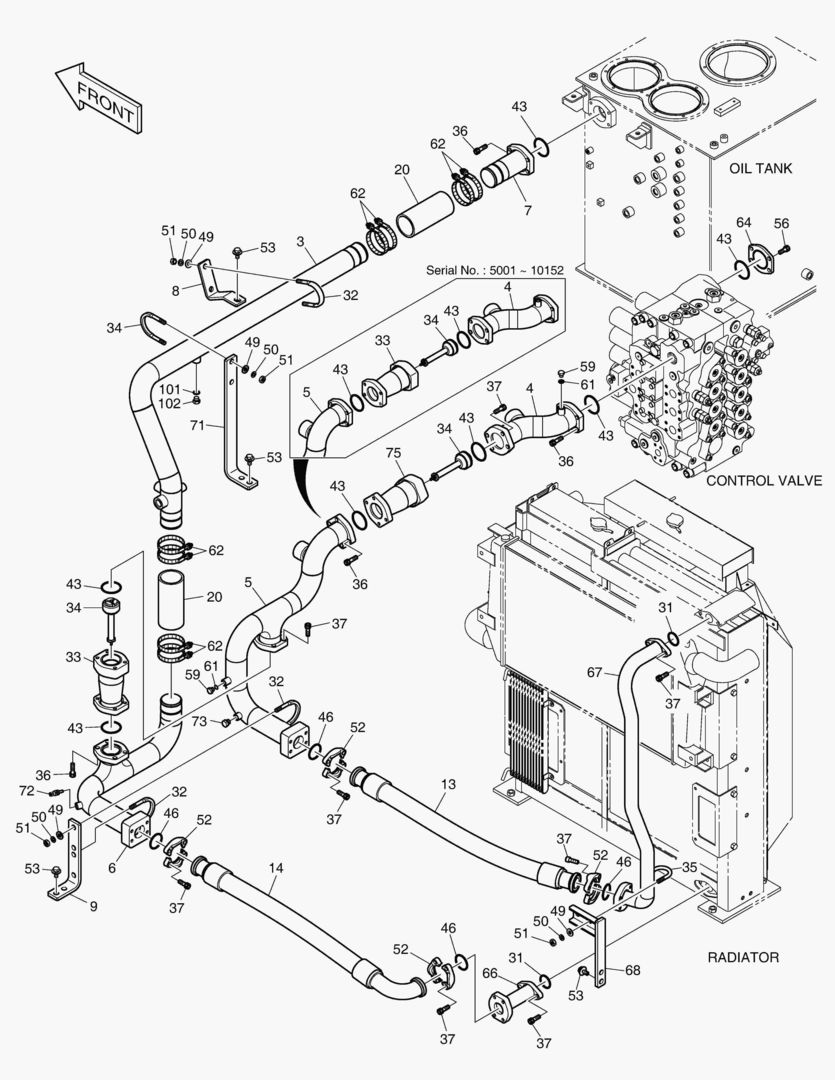 ТУБОПРОВОД МАСЛЯНОГО РАДИАТОРА(2)