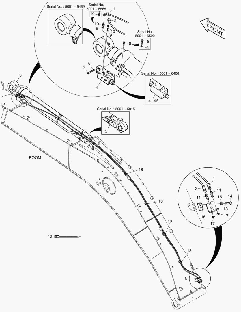 6400 ARM PIPING - LOCK VALVE