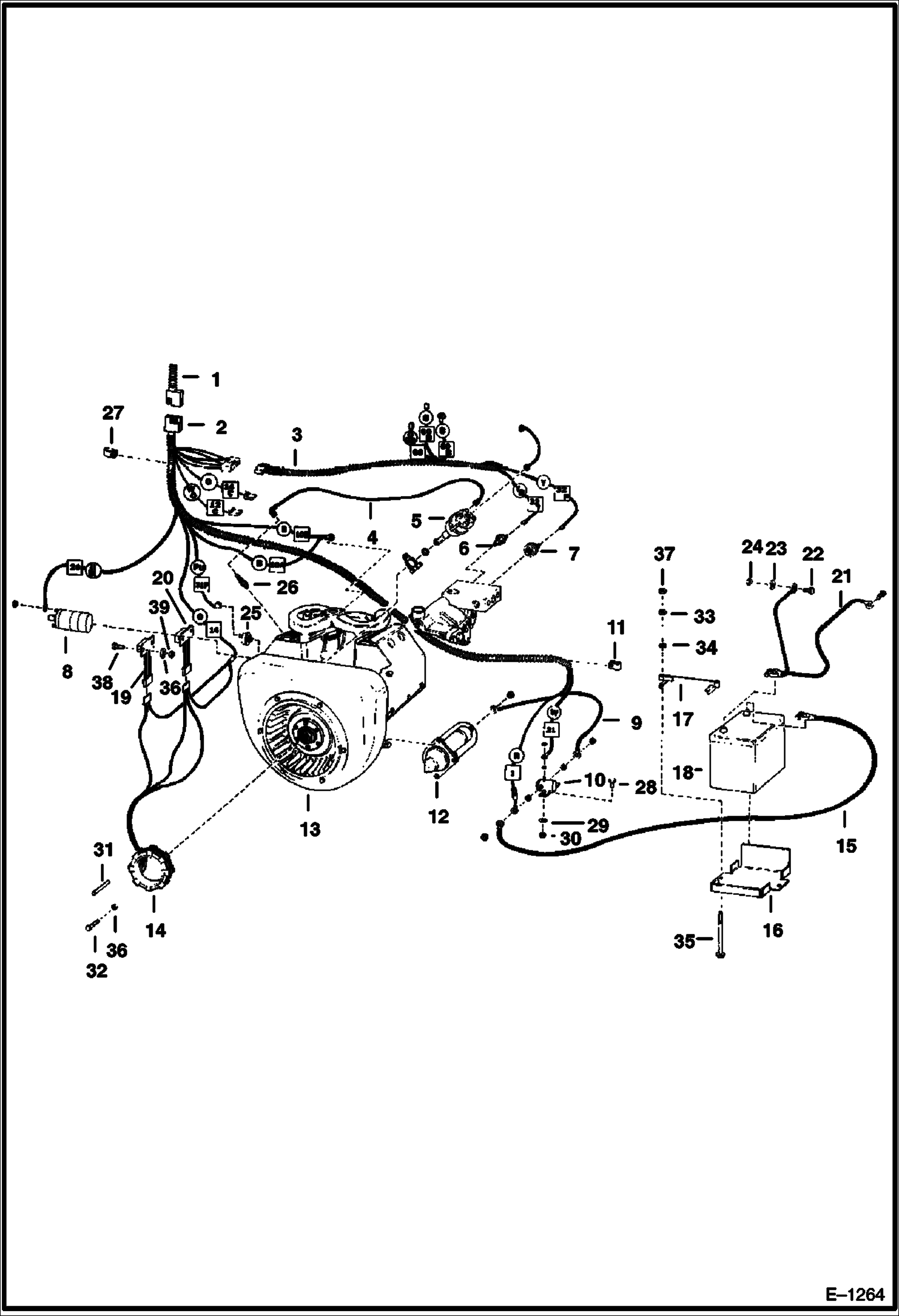 ЭЛЕКТРООБОРУДОВАНИЕ ДВИГАТЕЛЯ (СЕРИЙНЫЙ НОМЕР 12001 И ВЫШЕ)