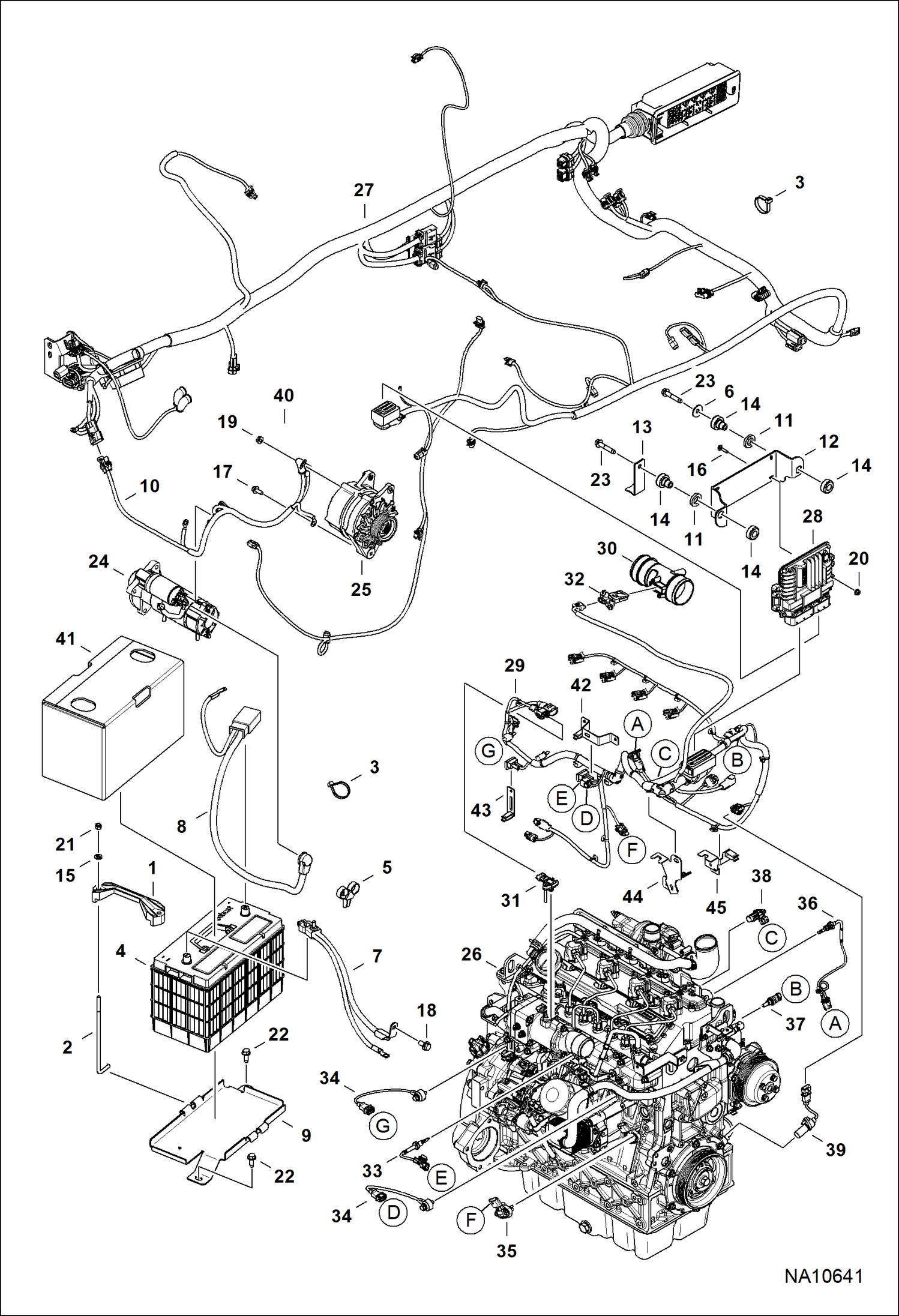 ЭЛЕКТРИЧЕСКАЯ СХЕМА (Датчики двигателя, АКБ, Генератор и стартер)