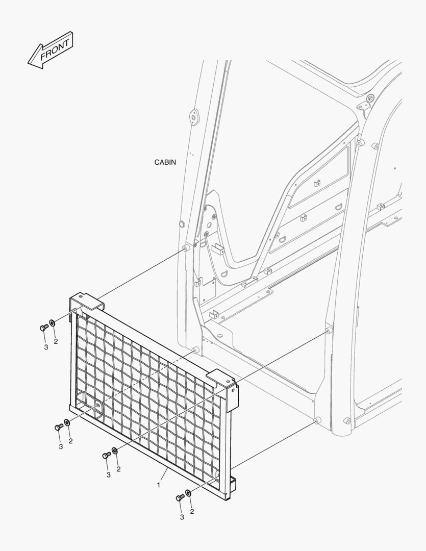 КАБИНА С НИЗКИМ ЗАЩИТНЫМ ОГРАЖДЕНИЯ - СИСТЕМА ЗАЩИТЫ ПРИ ОПРОКИДЫВАНИИ