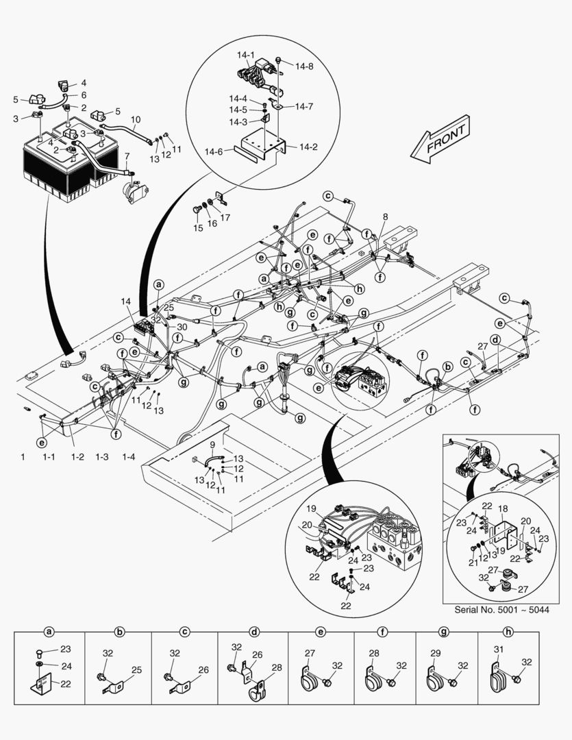 1900 ELECTRIC PARTS - WIRING HARNESS [5001~6054]