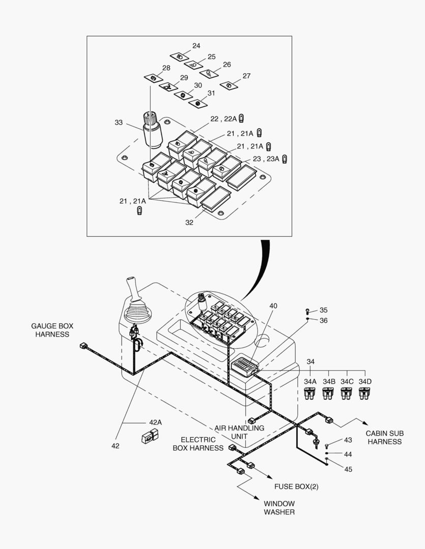 ЭЛЕКТРИЧЕСКИЕ ЗАПЧАСТИ(3)-КОРОБКА ПЕРЕКЛЮЧАТЕЛЕЙ