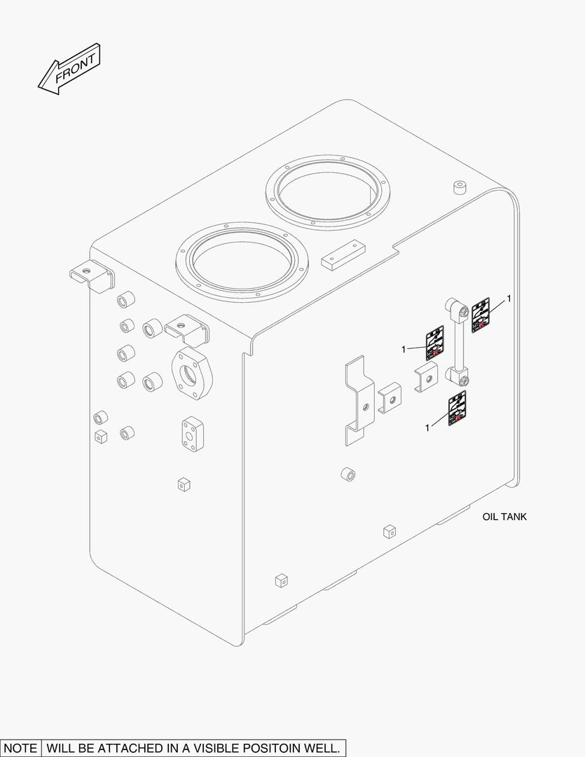 5320 DECAL - OIL CHECK (HIGH TEMPERATURE)
