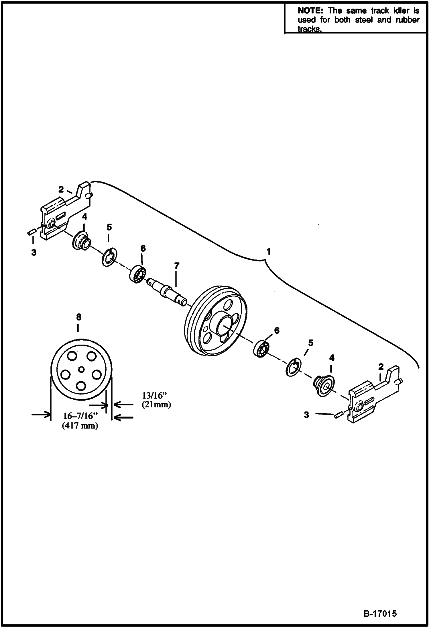 ПЕРЕДНЕЕ НАТЯЖНОЕ КОЛЕСО (ОРИГИНАЛ)(НЕЗАПЕЧАТАННЫЕ ПОДШИПНИКИ)