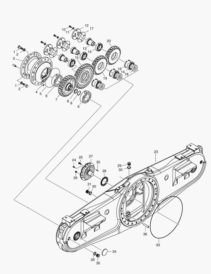 G092-60 TANDEM HOUSING ASSY