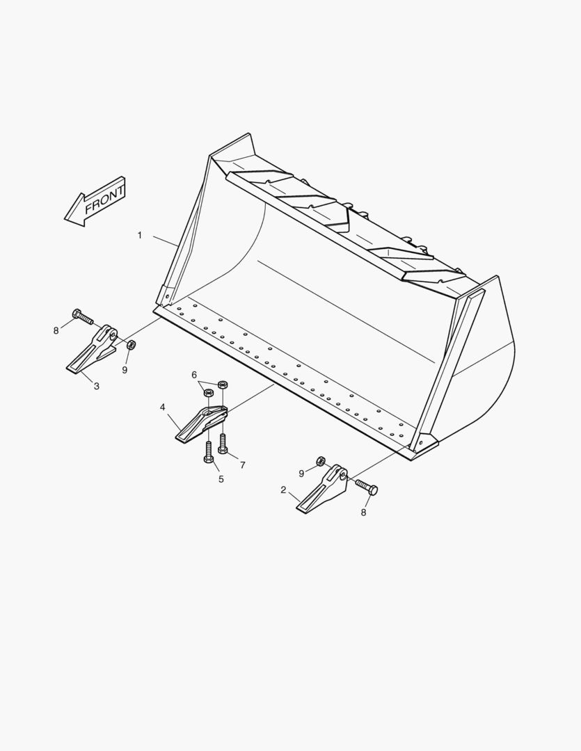 2140 BUCKET-4.8гЋҐ STD.-TOOTH