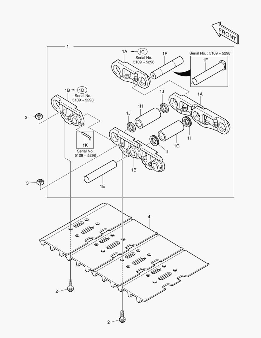 2171 SEALED TRACK SHOE-600G [5109~]