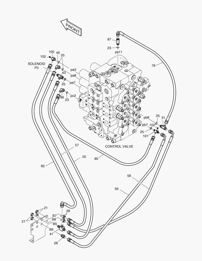 ТРУБОПРОВОД СЕРВОУПРАВЛЕНИЯ(5)