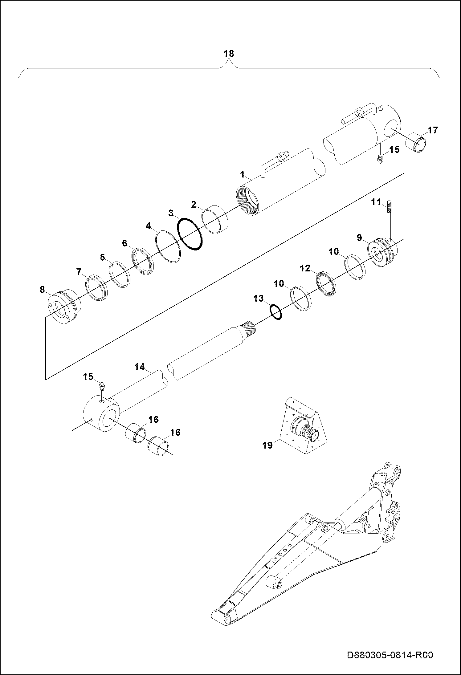 ЦИЛИНДР СТРЕЛЫ