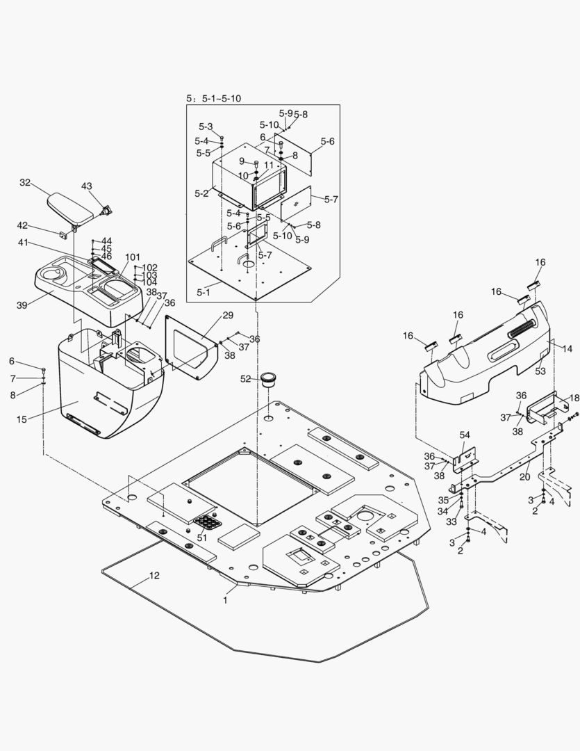 1260 STAND ASS`Y(3)-PLATE