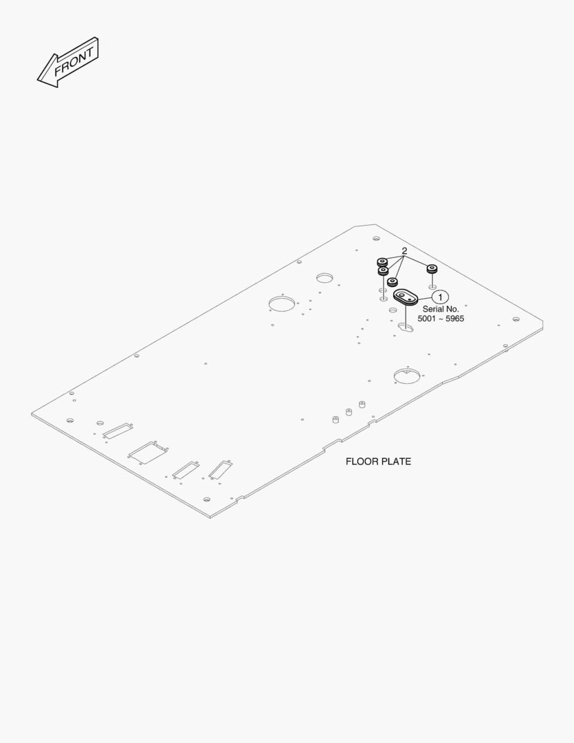 ЛИСТ НАСТИЛА - ОТВЕРСТИЕ ШЛАНГА КОНДИЦИОНЕРА