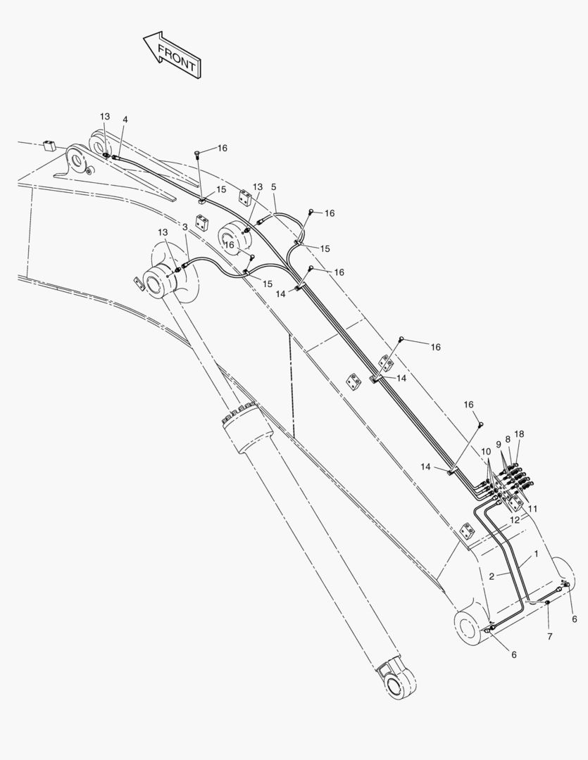 Спецтехника 6590 LUBRICATION PIPING-7.1m BOOM [1001~1200] - главное фото