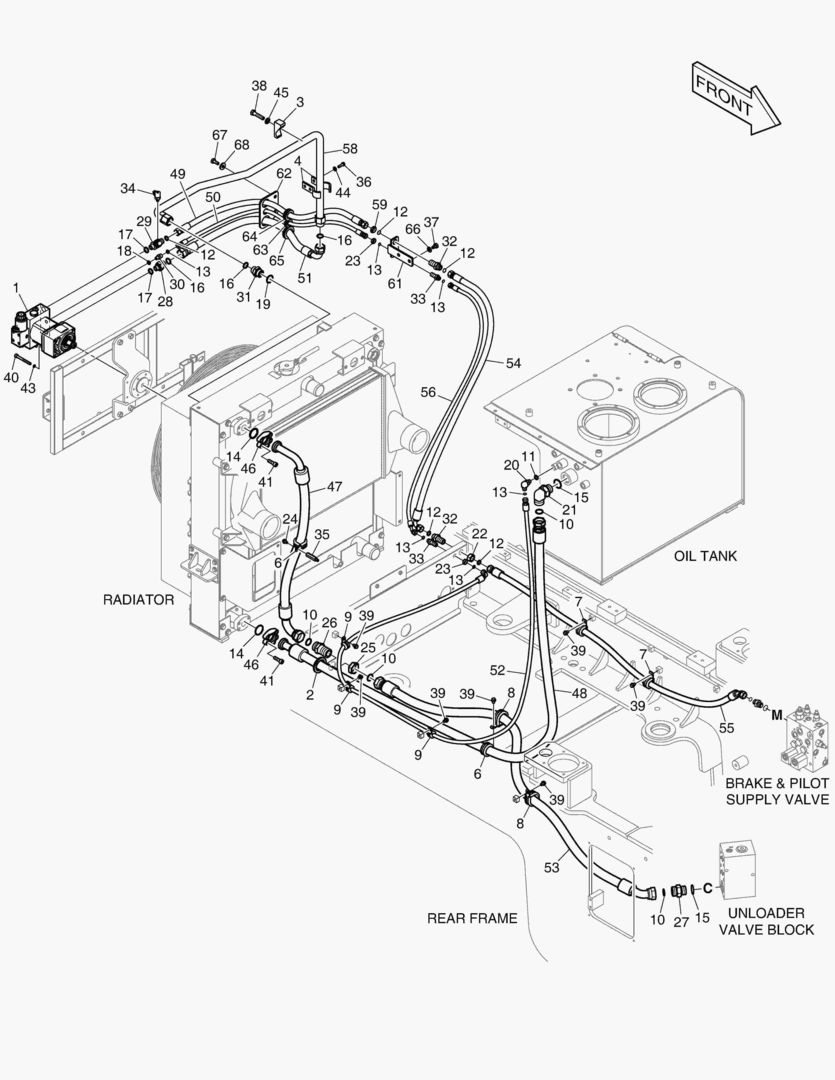 ТУБОПРОВОД МАСЛЯНОГО РАДИАТОРА (2)