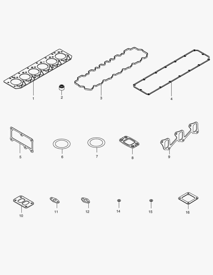 041 OVERHAUL GASKET KIT - TOP