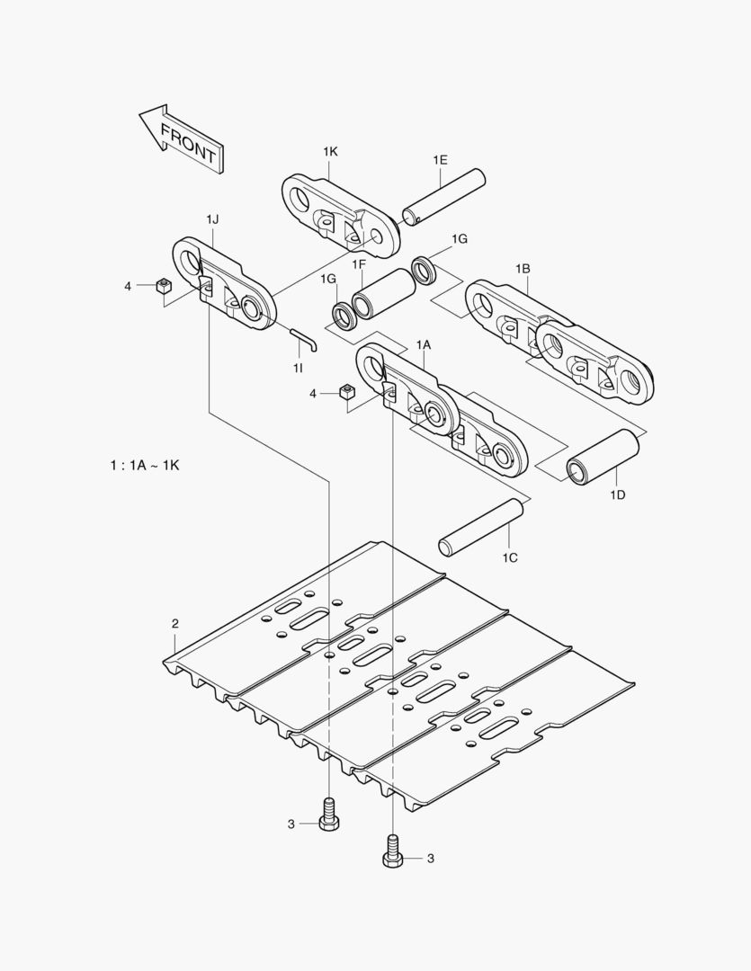 БАШМАК ГУСЕНИЦЫ-600G