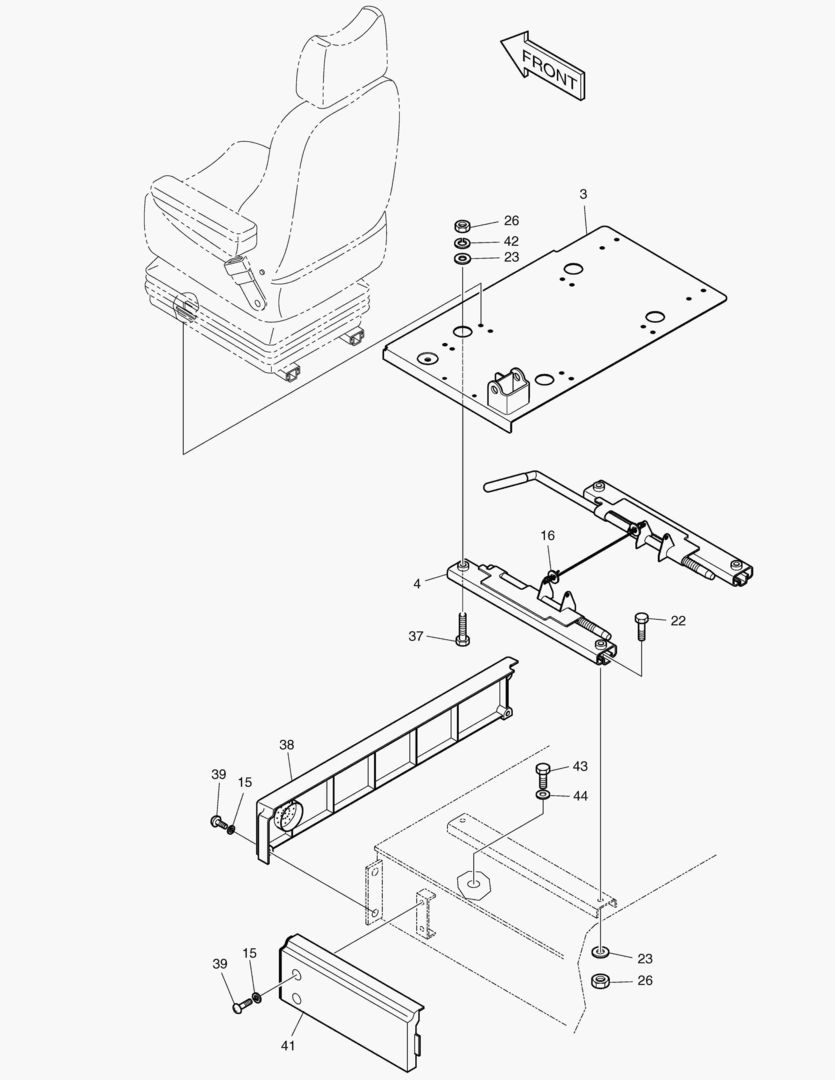 6270 SEAT & ELECTRIC BOX