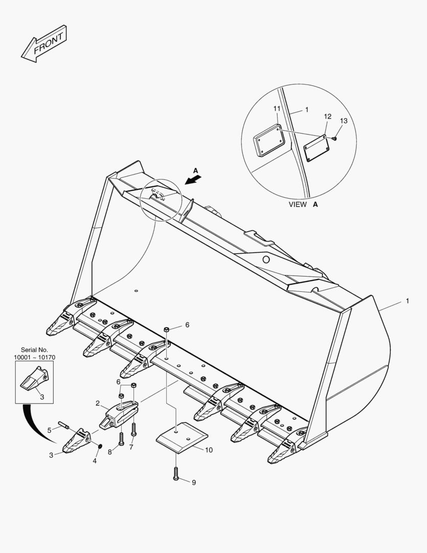 5160 BUCKET-3.2гЋҐ - TOOTH & CUTTING EDGE