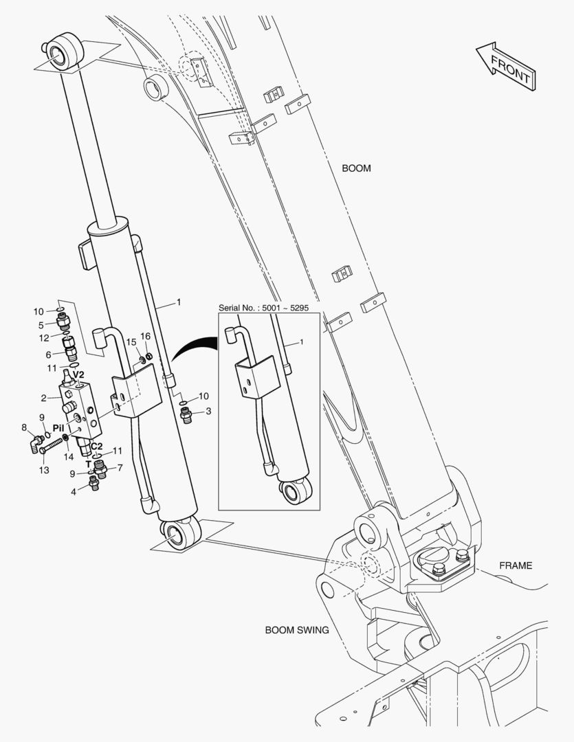 ГИДРОСИСТЕМА СТРЕЛЫ - ГИДРОЗАМОК